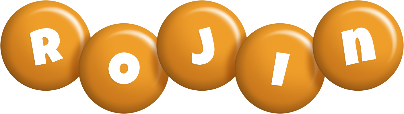 Rojin candy-orange logo