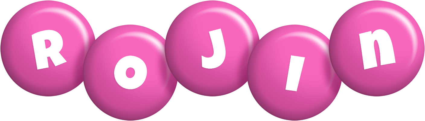 Rojin candy-pink logo