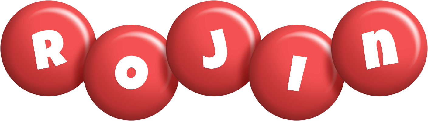 Rojin candy-red logo