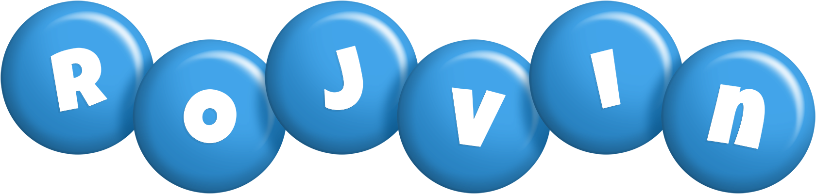 Rojvin candy-blue logo