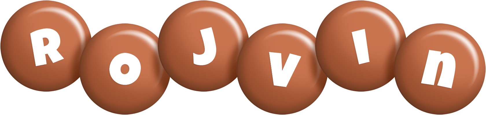Rojvin candy-brown logo