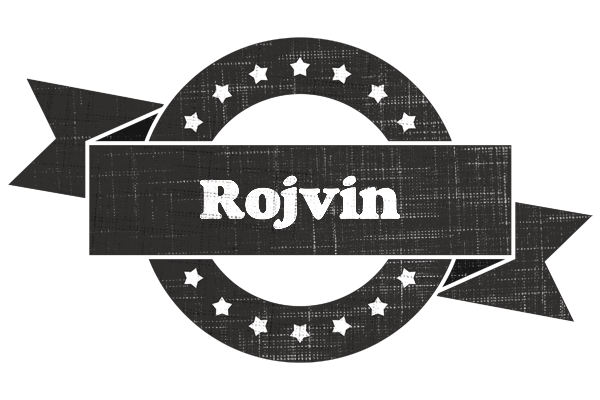 Rojvin grunge logo