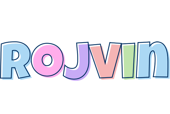 Rojvin pastel logo