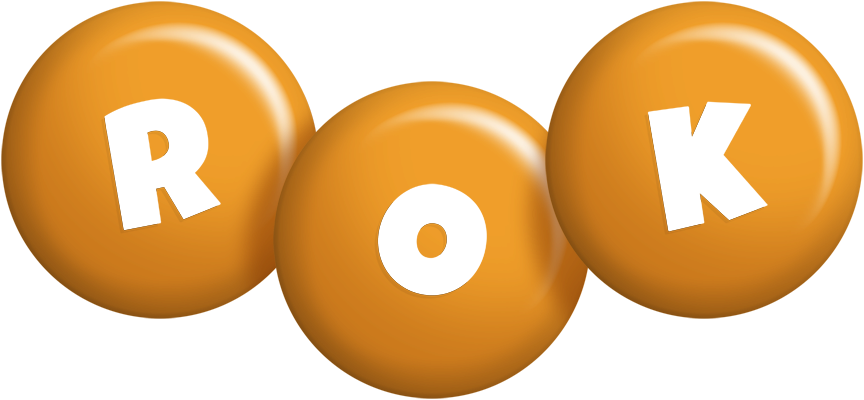 Rok candy-orange logo
