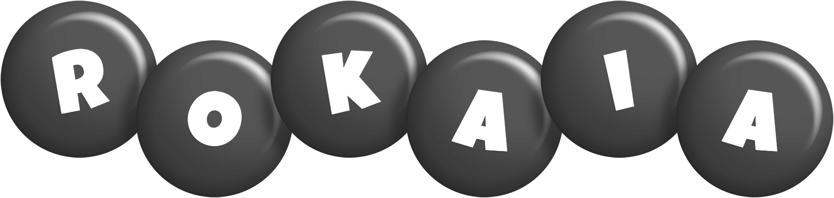 Rokaia candy-black logo