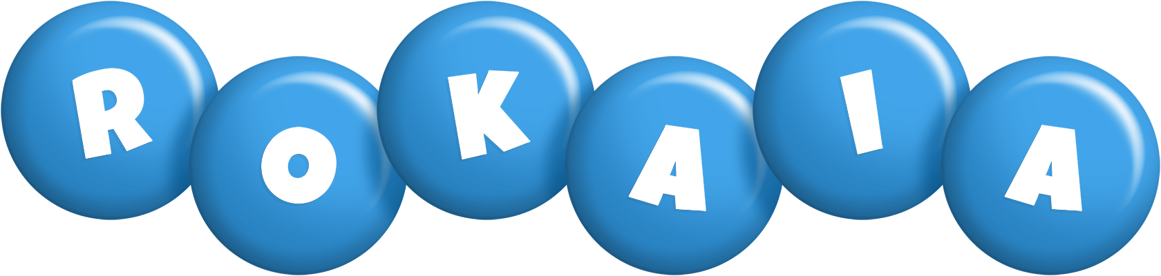 Rokaia candy-blue logo