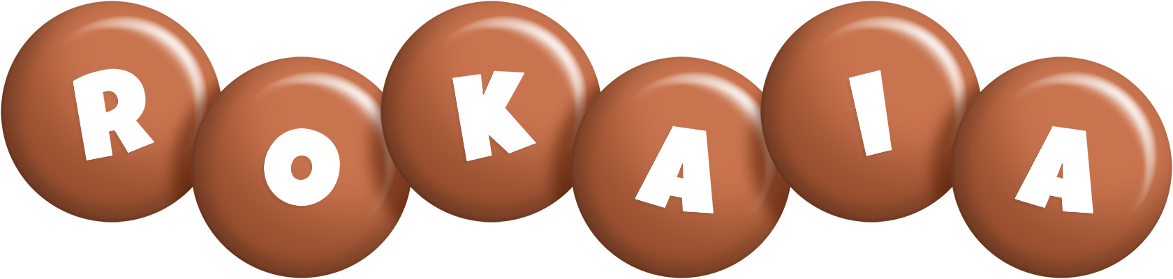 Rokaia candy-brown logo