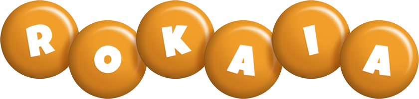 Rokaia candy-orange logo