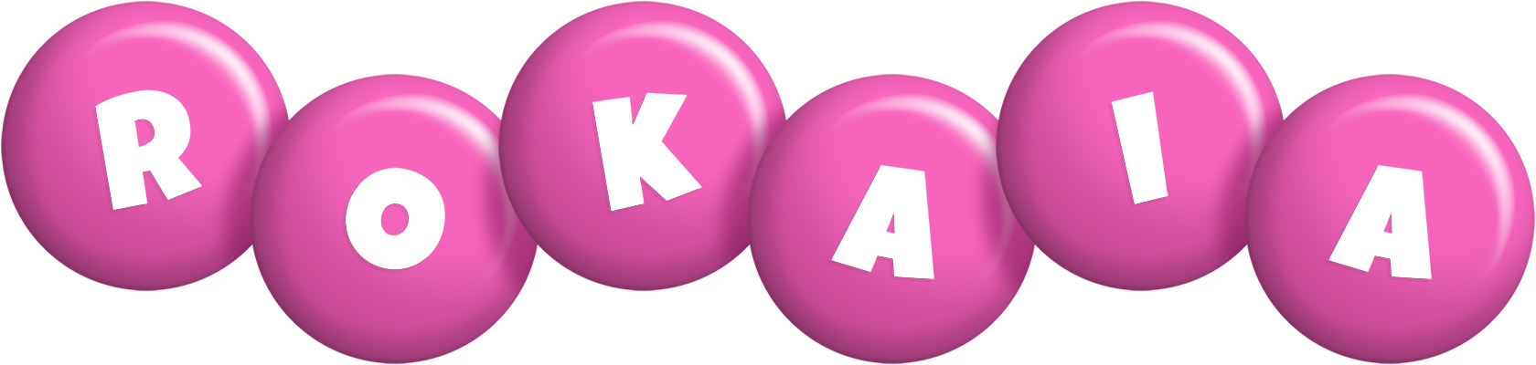 Rokaia candy-pink logo