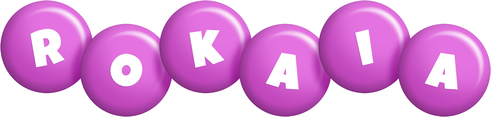 Rokaia candy-purple logo
