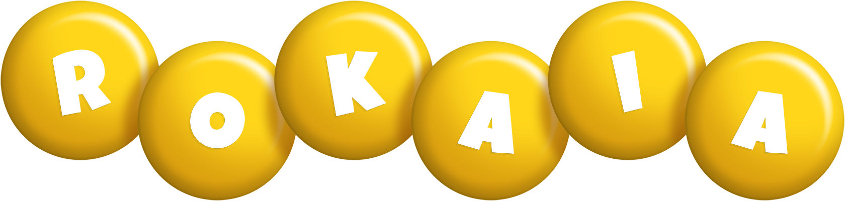 Rokaia candy-yellow logo
