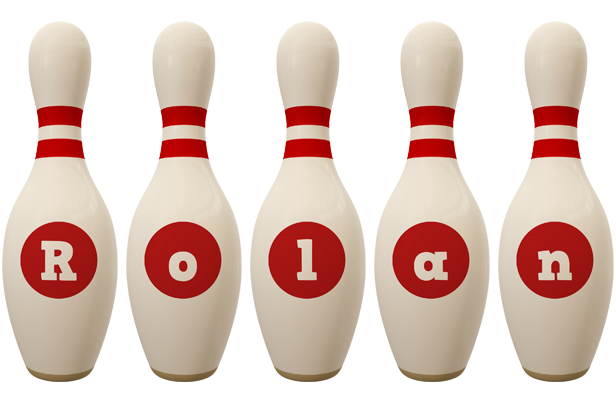 Rolan bowling-pin logo