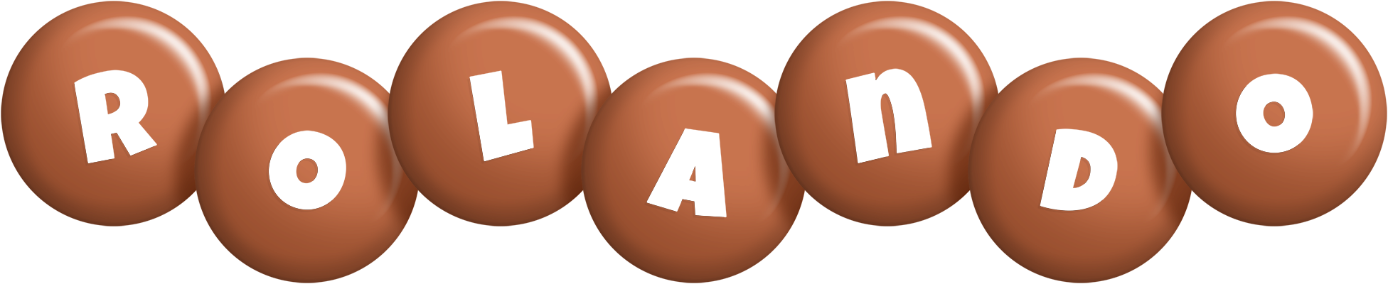 Rolando candy-brown logo