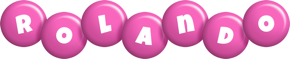 Rolando candy-pink logo