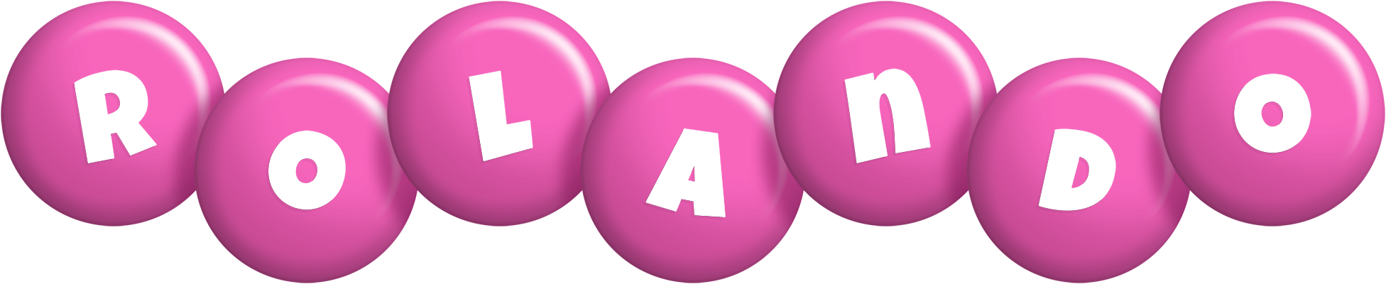 Rolando candy-pink logo