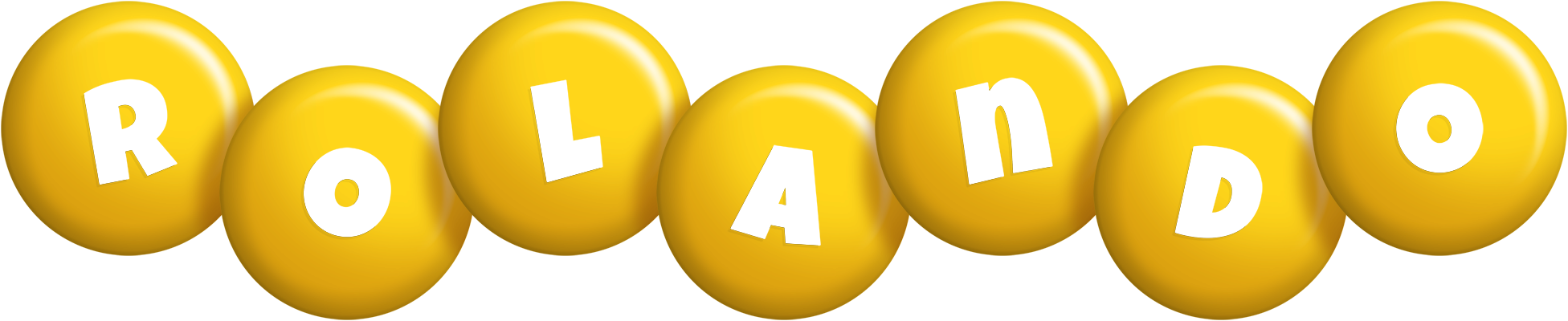 Rolando candy-yellow logo