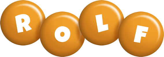 Rolf candy-orange logo