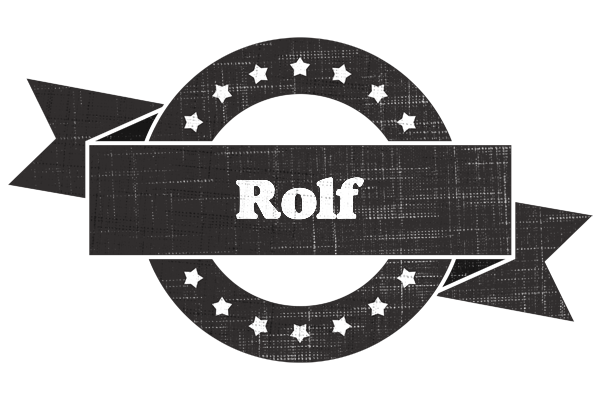 Rolf grunge logo