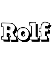 Rolf snowing logo