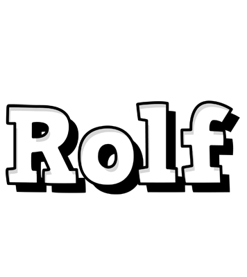 Rolf snowing logo
