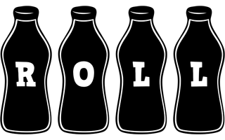 Roll bottle logo