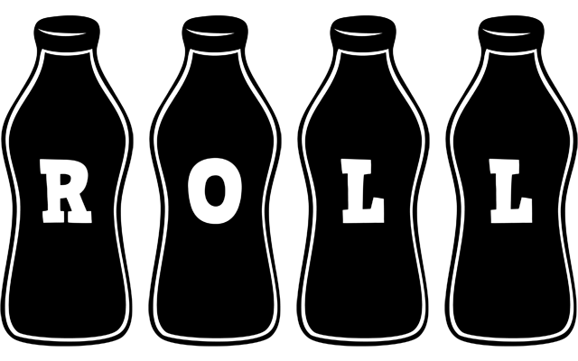 Roll bottle logo