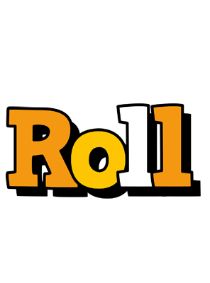 Roll cartoon logo