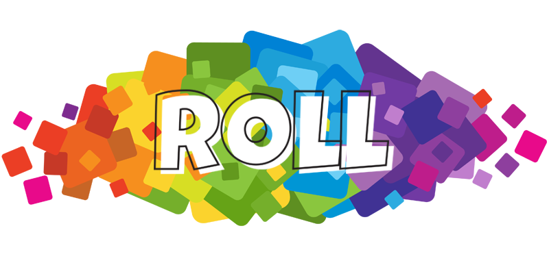 Roll pixels logo