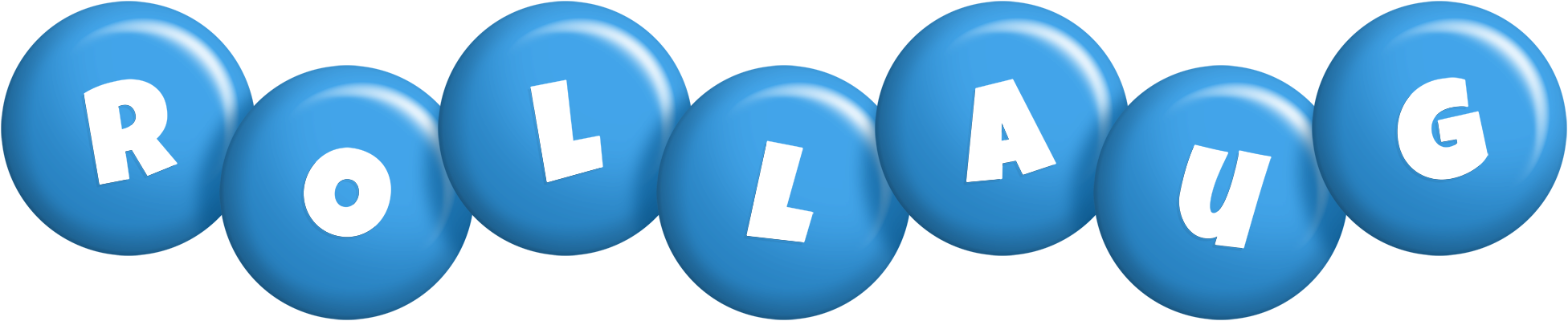 Rollaug candy-blue logo