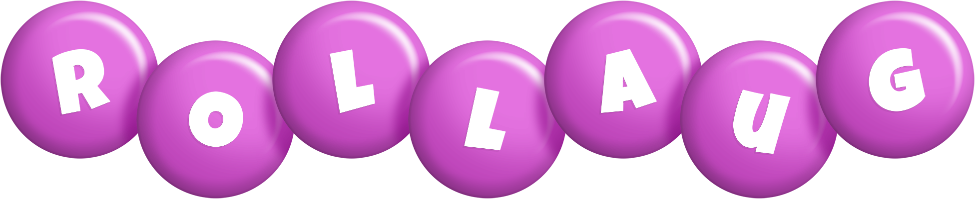 Rollaug candy-purple logo