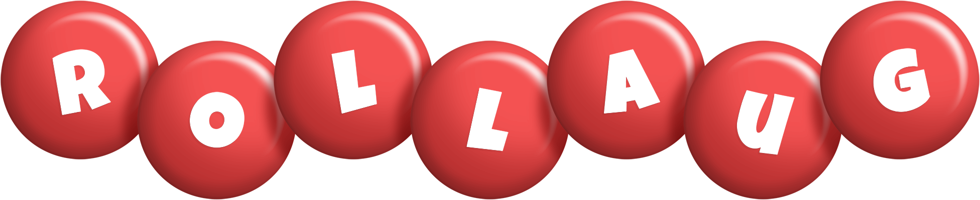Rollaug candy-red logo