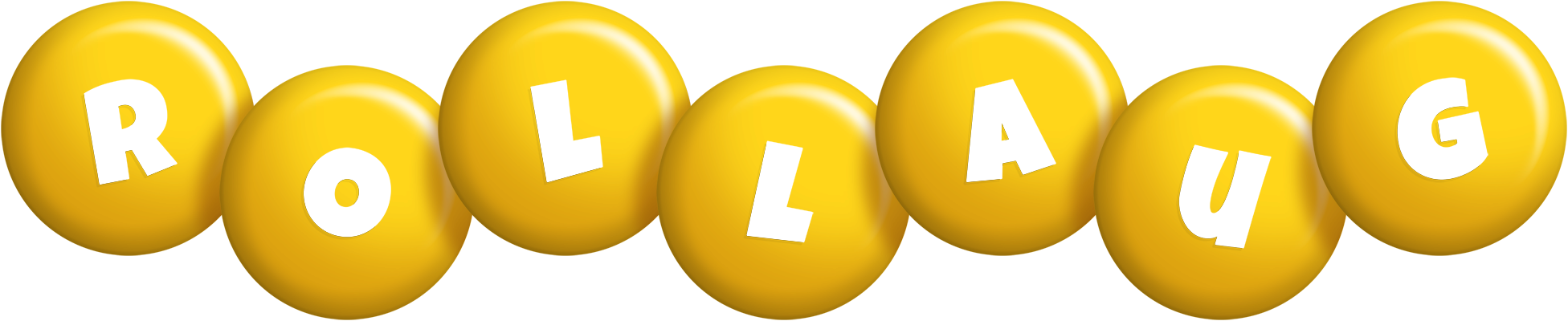 Rollaug candy-yellow logo