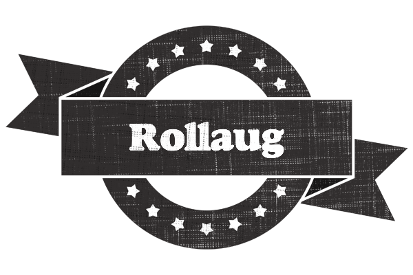 Rollaug grunge logo