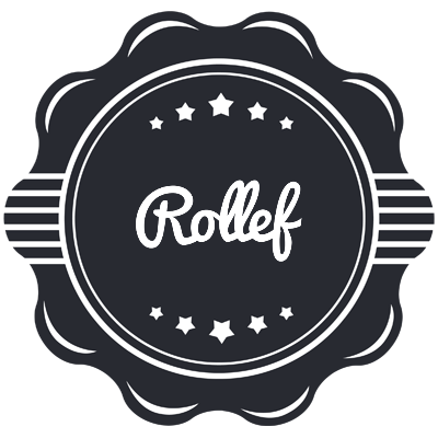 Rollef badge logo