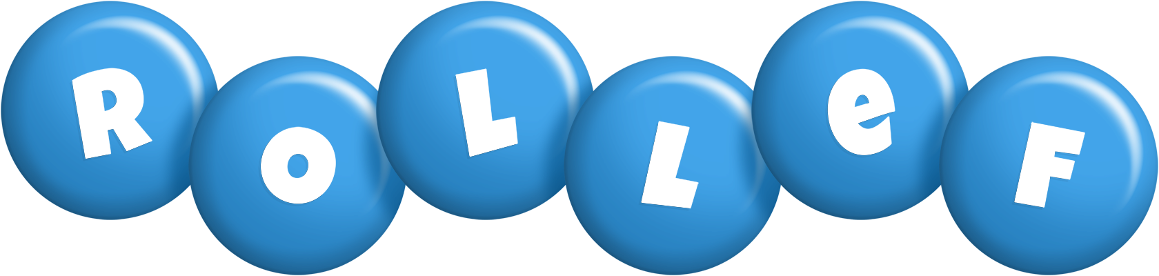 Rollef candy-blue logo