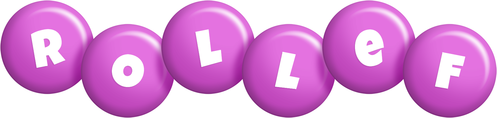 Rollef candy-purple logo