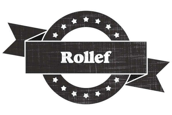 Rollef grunge logo