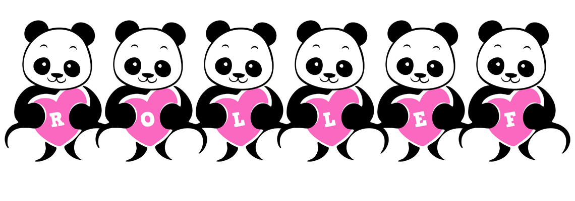 Rollef love-panda logo