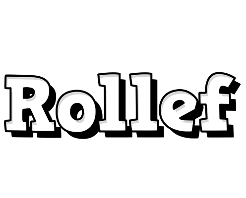 Rollef snowing logo