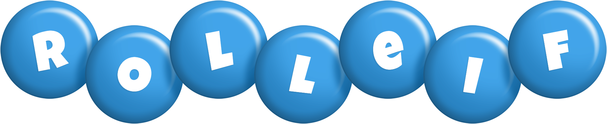 Rolleif candy-blue logo