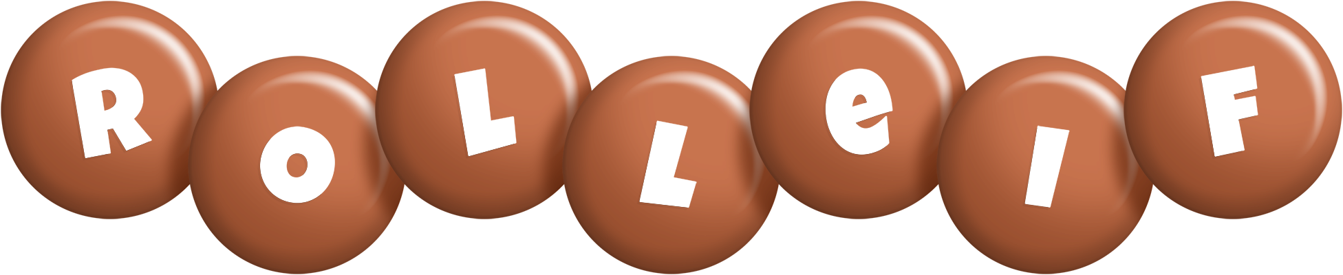 Rolleif candy-brown logo