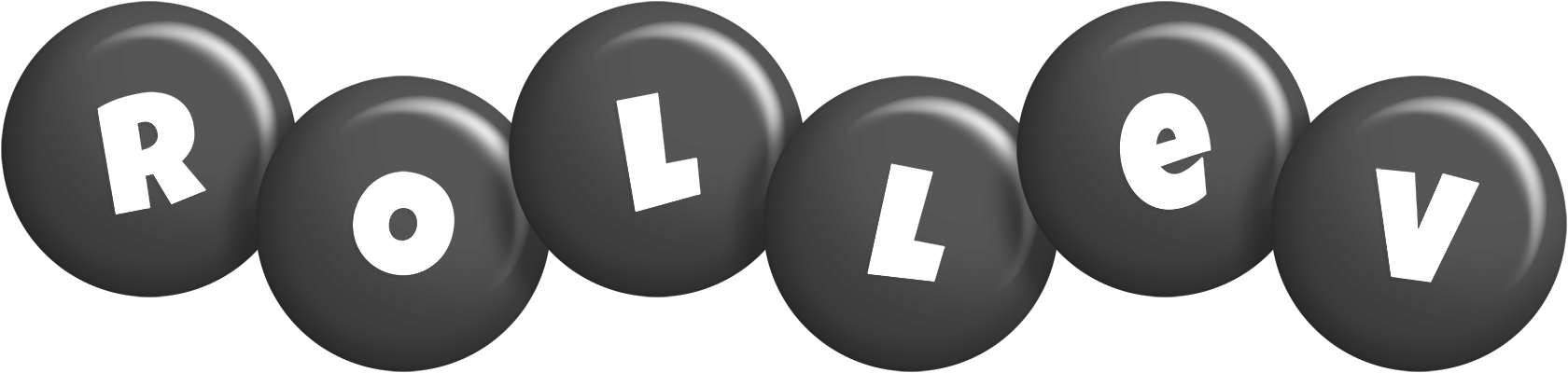 Rollev candy-black logo