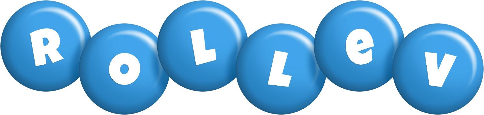 Rollev candy-blue logo