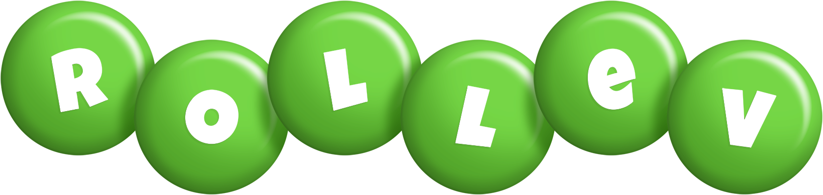 Rollev candy-green logo