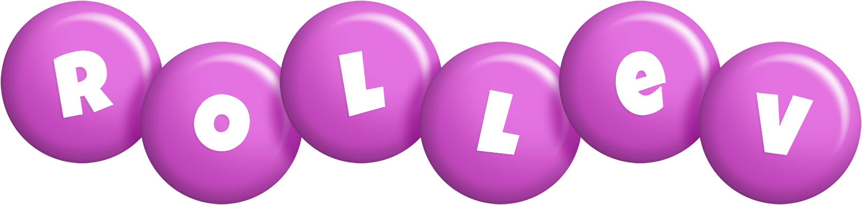 Rollev candy-purple logo