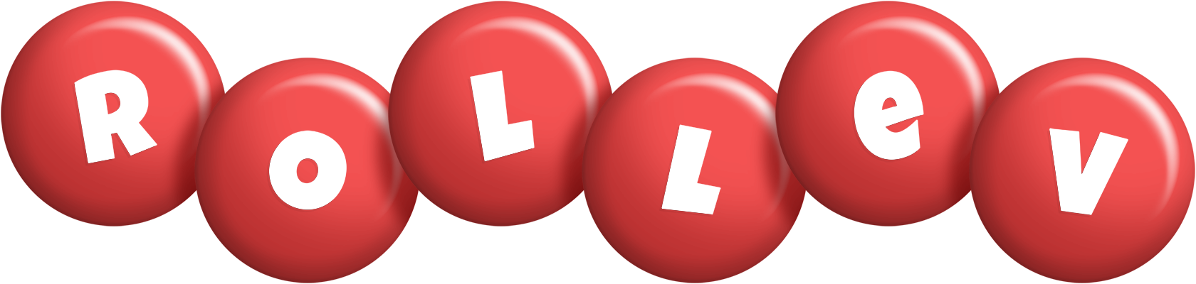 Rollev candy-red logo