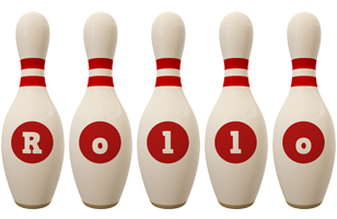 Rollo bowling-pin logo