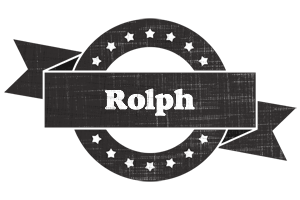 Rolph grunge logo