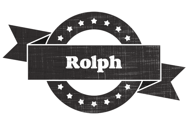 Rolph grunge logo