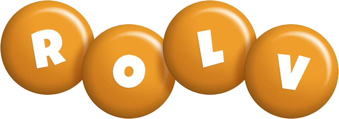 Rolv candy-orange logo